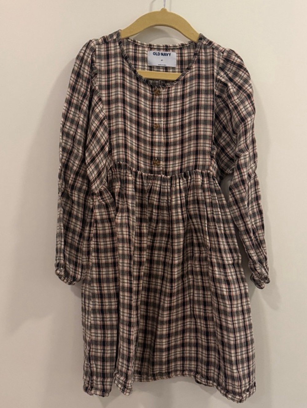 Old Navy Girls Plaid Dress | Size 6T